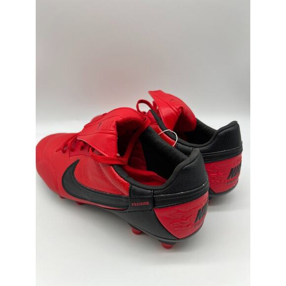 Nike Premier 3 FG Red/Black Soccer Cleats AT5889 606 Men's Size 7 NWT - Picture 8 of 12